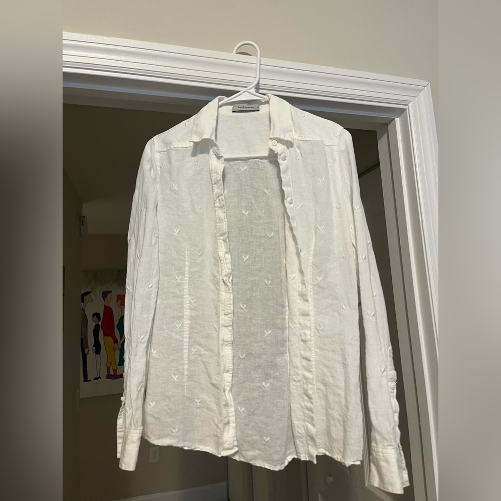 White linen shirt